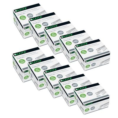 Leitz Power Performance 55590000 Staples P4 (26/8) Galvanised 10 x Box of 5000 Staples