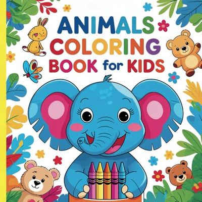 Cute Animals Coloring Book for Children: Adorable and Fun Coloring Adventures for Kids Ages 3-5 – Spark Creativity with Every Page