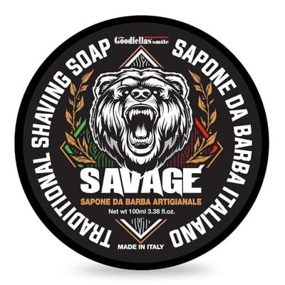 Sapone da barba The Goodfellas ' smile 100ml. Prodotto Artigianale Italiano (Savage Sapone da barba)