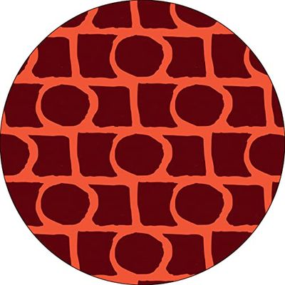 Bonateks, Round Digital Printed Mouse Pad, Non-Slip Base, for Office and Home, Diameter:22cm