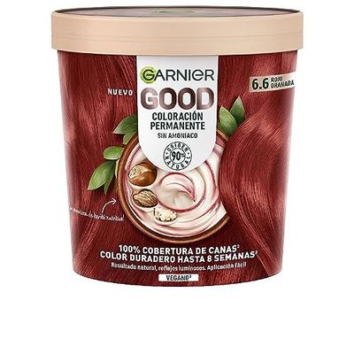 Garnier Good Coloración Permanente 6.6 Rojo Granada 1 U Mujer rosso