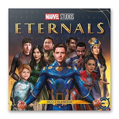 Official Eternals 2022 Wall Calendar, 2022 Calendar, 12" x 12" Square Wall Calendar 2022 (Free Poster Included), Family Calendar 2022, Marvel Calendar 2022 - Secret Santa Gift