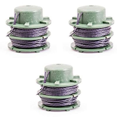 IKRA 15132447-3 Bobbins (DA-C1) Set of 3 for Lawn Trimmer IAT 40-3025