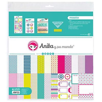 Anita and Su Mundo Kit Papers and Accessories Scrap Mosaic Anita