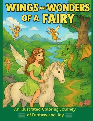 Wings and Wonders of a Fairy: An Illustrated Coloring Journey of Fantasy and Joy