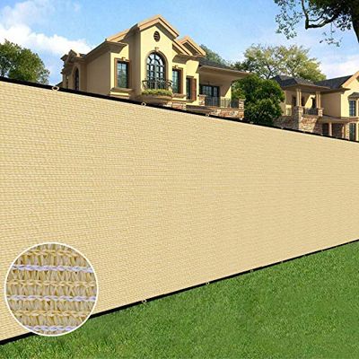 Sunnyglade – Clôture en maille résistante pour mur de jardin, cour ou jardin, 1,2 x 15 m, sable