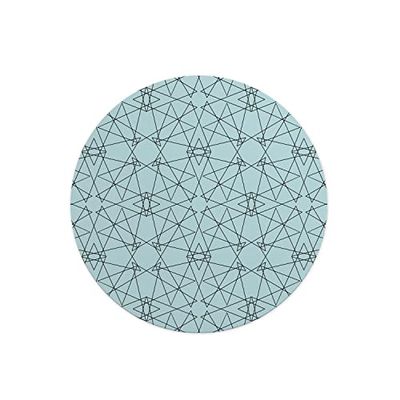 Questo Casa, Ronde digitaal bedrukte muismat, antislip onderkant, voor kantoor en thuis, diameter: 22 cm