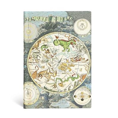 Paperblanks Softcover Flexis Celestial Planisphere | Lined | Mini (95 × 140 mm), FB5618-8 (Early Cartography)