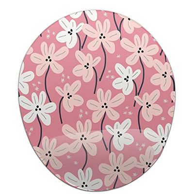 Bonamaison, Tappetino per mouse ergonomico con poggiapolsi, con stampa digitale, antiscivolo, per ufficio e casa, dimensioni: 20 x 23 cm