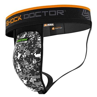Shock Doctor män med Hardcup supporter, grå, L