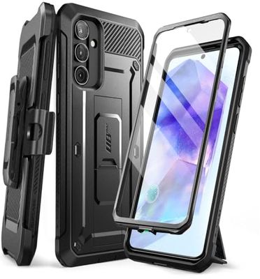 SUPCASE Unicorn Beetle Pro voor Samsung Galaxy A55 Hoesje met standaard [ingebouwde schermbeschermer en riemclip] [Bescherming van militaire kwaliteit] Telefoonhoesje met standaard voor Galaxy A55 5G