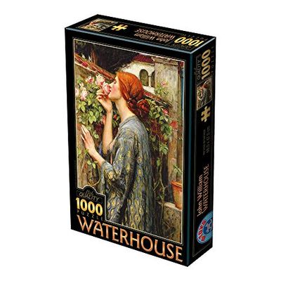 Unbekannt-D-Toys-Puzzle (1000 Piezas), diseño de John William Soul of The Rose Teile Waterhouse, Multicolor 75062-WA04