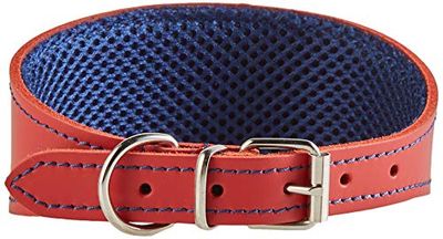 Arppe 195376045103 Collier en Cuir avec Doublure 3D Amazone, Rouge et Bleu Marine