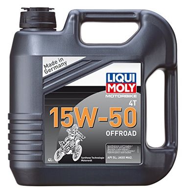 LIQUI MOLY Motorbike 4T 15W-50 Offroad | 4 L | Tecnología de síntesis de motocicletas Aceite del motor | 3058