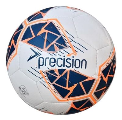 Precision Fusion Mini Ballon de Football Haute Performance, Durable, Cousu à la Machine, doublé EVA de 2 mm, léger 160 g, Blanc, Ballon Officiel Taille 1