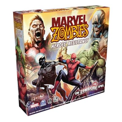 CMON, Marvel Zombies: Heroes' Resistance - A Zombicide Game, Connoisseur Game, Dungeon Crawler, 1-4 Players, Ages 14+, 60 Minutes, German