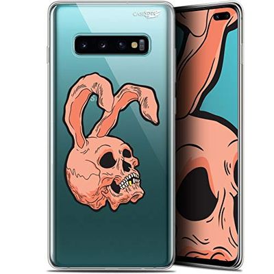 Caseink fodral för Samsung Galaxy S10+ (6.4) Gel HD [ ny kollektion - mjuk - stötskyddad - tryckt i Frankrike] kaninskalle