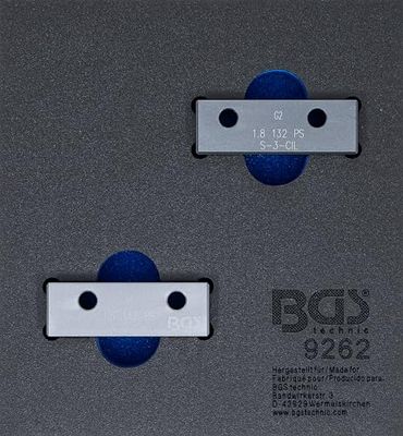 BGS 9262 | Bandeja de carro 1/6: Conjunto de ferramentas de bloqueio de árvore de cames | para Fiat, Lancia, Alfa Romeo 1,8 l 130 PS