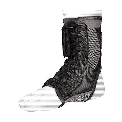 Shock Doctor Ultra Gel Cavigliera, Unisex Adulto, Nero/Grigio, L