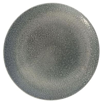 Churchill Studio Prints Raku Large Round Coupe Plate Topaz Blue 288mm