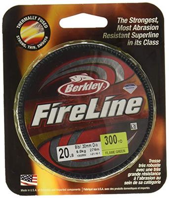 Berkley bfl3004-gg Fireline Fused originale esca per la pesca, verde fosforescente, 274,3 m