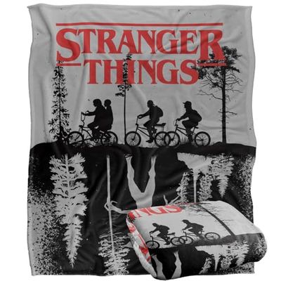 Stranger Things UPSIDE DOWN Silky Touch Super Soft Throw Blanket 152 x 127 cm