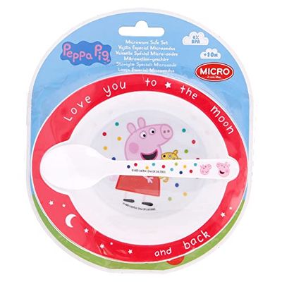 Serviesset voor baby's, bestaande uit kom en lepel | Peppa Pig Little One
