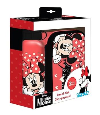 Minnie Set bottiglia borraccia in alluminio da 500 ml e sadwichera 800 ml Mouse