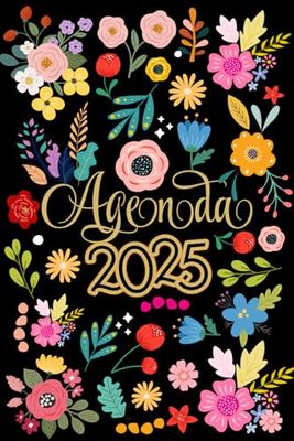 Agenda 2025 Settimanale: con Spazio per Note 12 Mesi 2025 , copertina floreale