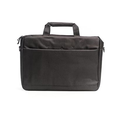 glowster Maletín portátil 15.6" resistente, interior acolchado, múltiples compartimentos, ideal para transportar laptops y accesorios de trabajo.