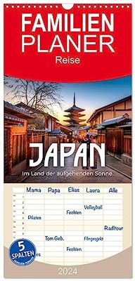 Familienplaner 2024 – Japon – Im Land der aufgehenden Sonne. mit 5 Spalten (Wandkalender, 21 cm x 45 cm) CALVENDO