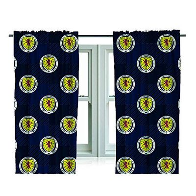 SCOTTISH FA Juego de Ropa de Cama con Licencia Oficial del ejército de tartán de Escocia (Cortinas de 54 x 66 Pulgadas)