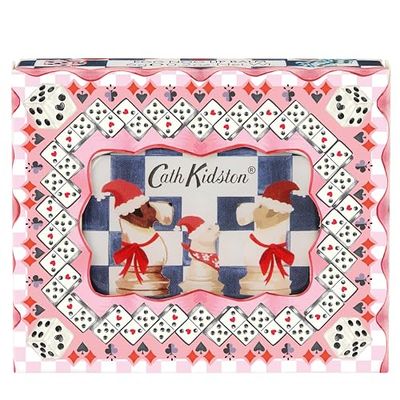 Cath Kidston Lip Balm 6g With Compact Mirror in Display Tray, Shea Butter, Vanilla Eggnog, Pocket and Travel Size, Vegan and Cruelty Free, Beauty Gift For Her