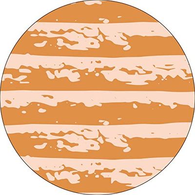 Bonateks, Ronde digitaal bedrukte muismat, antislip onderkant, voor kantoor en thuis, diameter: 22 cm
