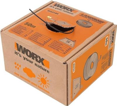 WORX WA0184 Boundary Wire for Landroid Robotic Lawnmower - 50 m Sturdy Boundary Cable for Limiting the Mowing Area - Neat Mowing - Ideal Accessory for Your Robotic Lawnmower