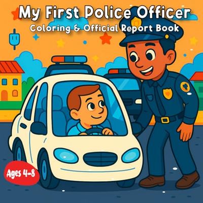 My First Police Officer Coloring & Official Report Book