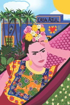 CASA AZUL: Bellissimo quaderno per gli appunti con copertina artistica ispirata a Frida Kahlo