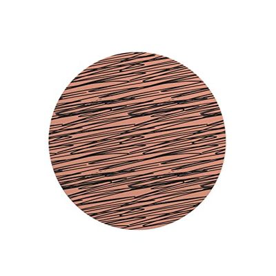 Questo Casa, Rund musmatta med digitalt tryck, halkfri baksida, för kontor och hem, diameter: 22 cm