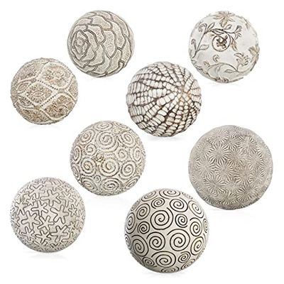 Bolas Decoración Marrón 10 x 10 x 10 cm (8 Unidades)