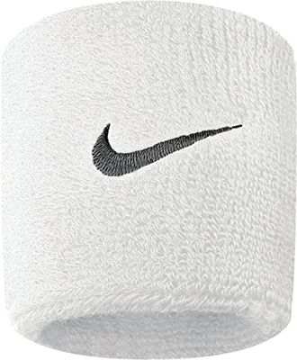 Nike Uniseks Swoosh Polsbandjes White/Black One Size