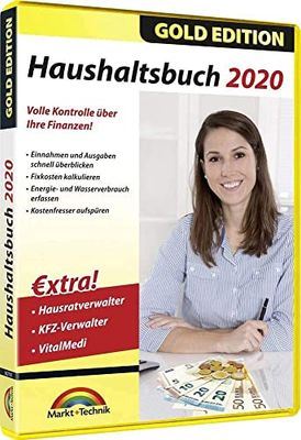 Markt & Technik Huishoudelijke boek 2020 Gold Edition volledige versie, 1 licentie Windows financiële software