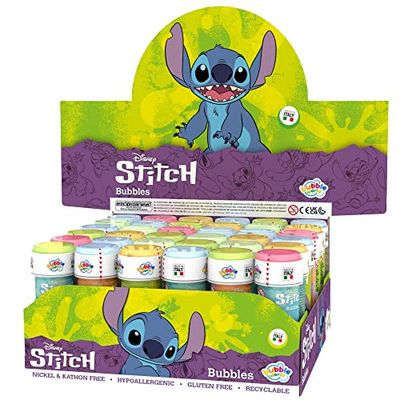 DULCOP - Pak van 36 Bubble Stitch - Bellenblaas - 60 ml - 047333PA - Multicolor - Plastic - Officiële Licentie - Kinder Speelgoed - Buitenspel - Vanaf 3 jaar