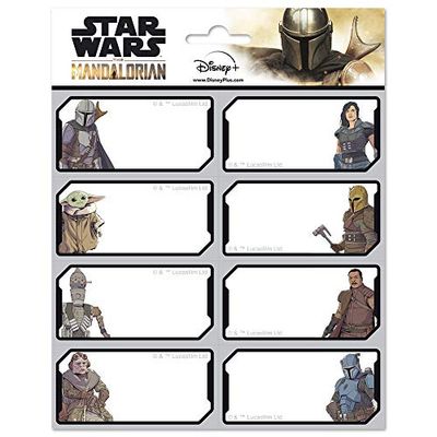 Grupo Erik ELE0275 Etiketten Star Wars The Mandalorian - 16 Zelfklevende Stickers