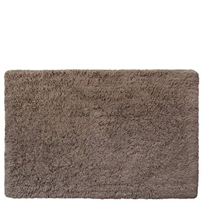laroom 12782 – Tapis Coton Poil 3 cm, Couleur Gris