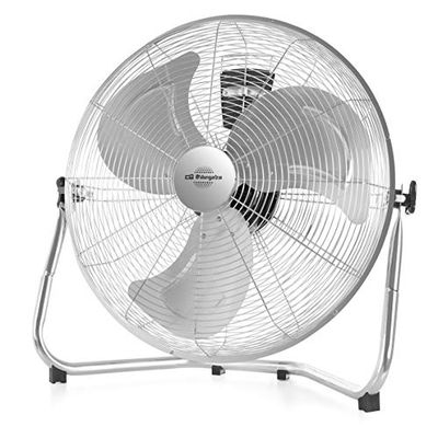 Orbegozo 16924 Power Fan, industriële ventilator, metalen bladen met een diameter van 50 cm, 3 ventilatiesnelheden, draaggreep en veiligheidsrooster, 155 W vermogen, niet van toepassing