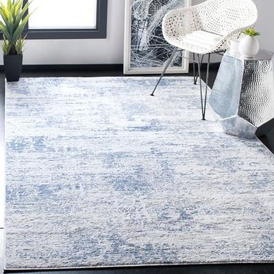 Safavieh multifunktionell matta område matta 120 X 180 cm Ivory/Blue