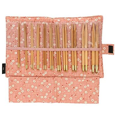 Seeknit Circular Knitting Needles Set, Bamboo, Pink, Standard