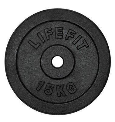 Sport Team Lifefit - Disco metálico unisex, multicolor, 15 kg