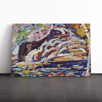 Big Box Art Canvas Print Wall Art Marsden Hartley Autumn Cascade | Mounted and Stretched Box Frame Picture | Home Decor for Kitchen, Living Room, Bedroom, Hallway, Multi-Colour, 20x14 Inch