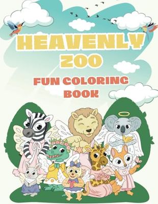 Heavenly Zoo Coloring Book for Kids: Exciting Animal Coloring Pages for Kids Ages 4-8!